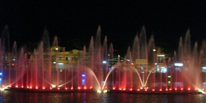 Phun nước nghệ thuật tại Giếng Nước Mỹ Tho Tiền Giang