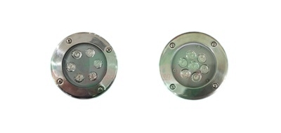 Đèn led tròn mặt bằng inox - thân đèn Aluminium