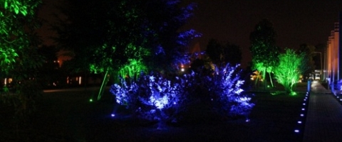 Chiếu sáng nghệ thuật tại Becamex Bình Dương