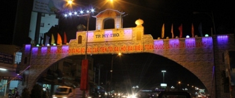 Chiếu sáng nghệ thuật Cổng Chào Mỹ Tho