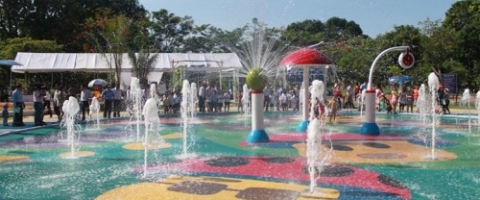 Sàn phun nước công viên Gia Định