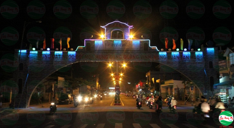 Chiếu sáng nghệ thuật Cổng Chào Mỹ Tho