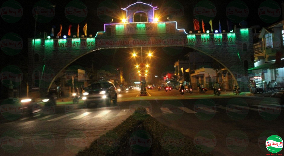 Chiếu sáng nghệ thuật Cổng Chào Mỹ Tho