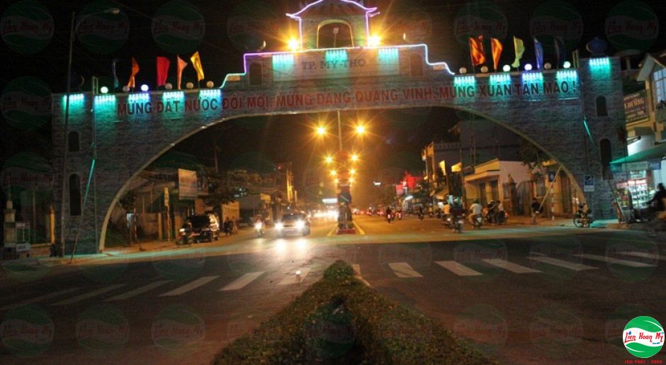 Chiếu sáng nghệ thuật Cổng Chào Mỹ Tho