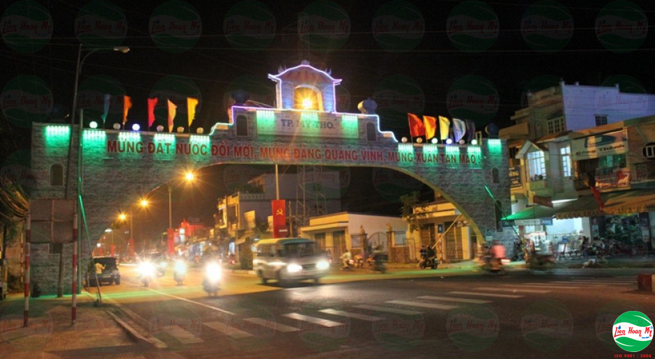 Chiếu sáng nghệ thuật Cổng Chào Mỹ Tho