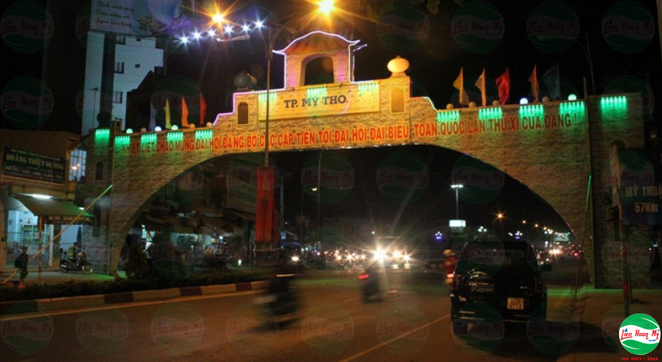 Chiếu sáng nghệ thuật Cổng Chào Mỹ Tho