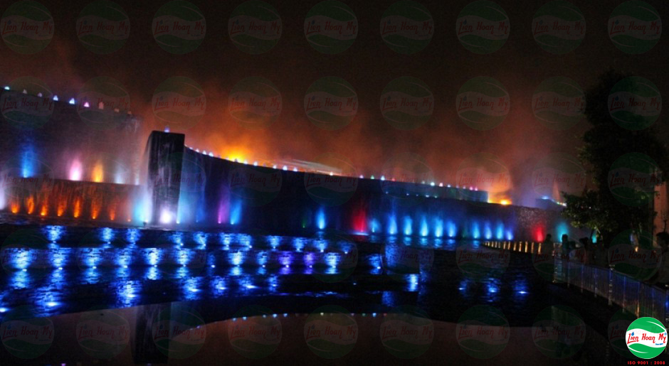 Phun nước nghệ thuật hồ số 8 Becamex Bình Dương