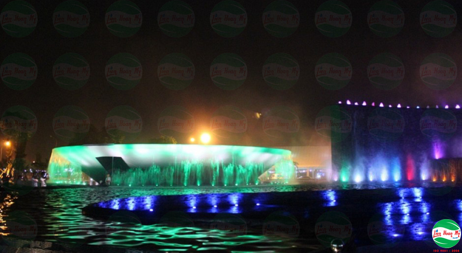 Phun nước nghệ thuật hồ số 8 Becamex Bình Dương