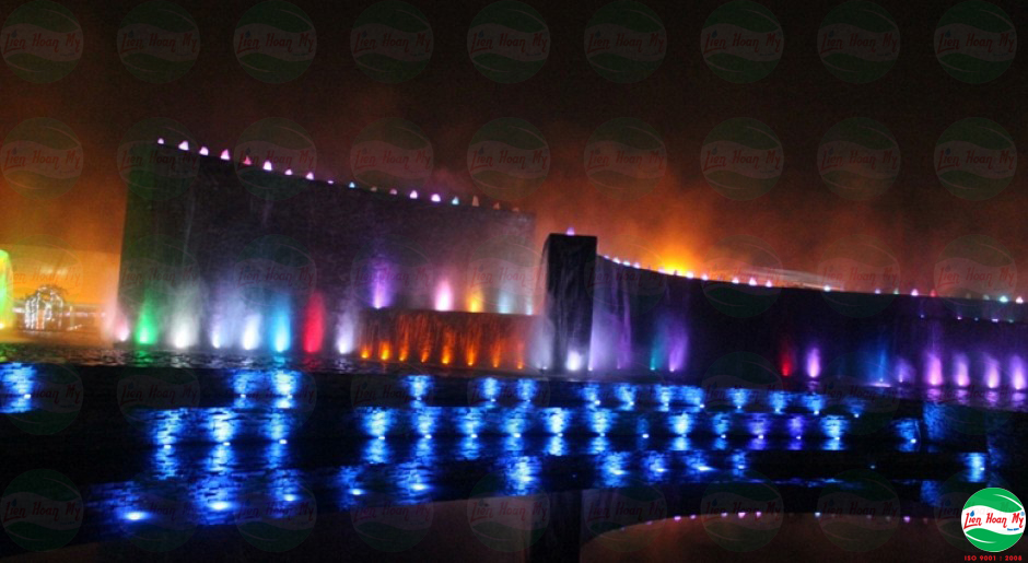 Phun nước nghệ thuật hồ số 8 Becamex Bình Dương
