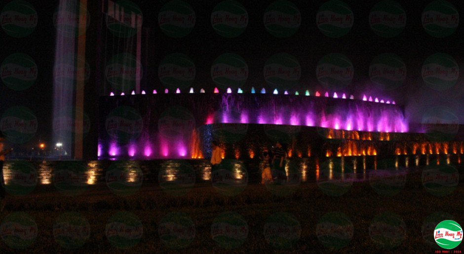 Phun nước nghệ thuật hồ số 8 Becamex Bình Dương