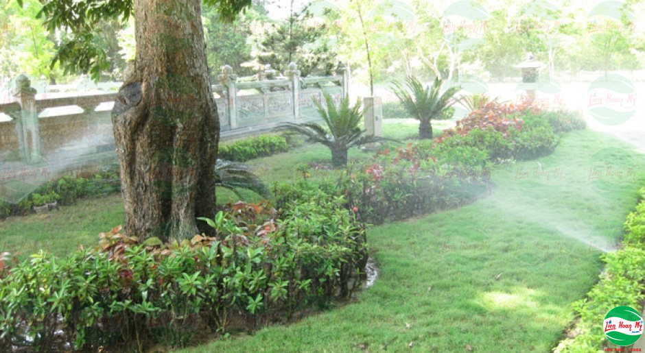 Tưới tự động tại khu di tích Kim Liên - Nam Đàn - Nghệ An