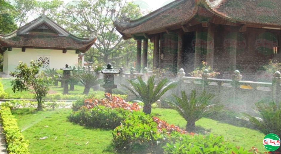 Tưới tự động tại khu di tích Kim Liên - Nam Đàn - Nghệ An