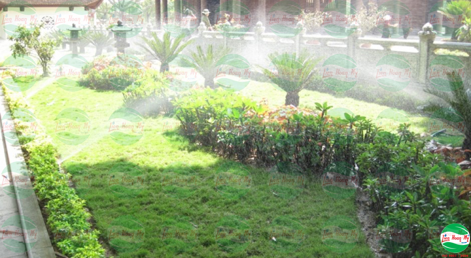 Tưới tự động tại khu di tích Kim Liên - Nam Đàn - Nghệ An