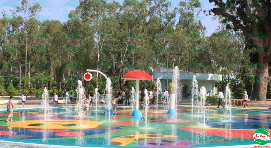 Sàn phun nước công viên Gia Định