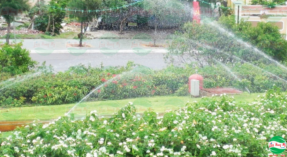 Tưới tự động tại Festival Hoa Đà Lạt